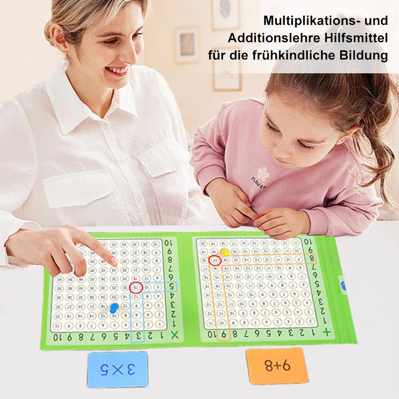 Blaudonau- 2-in-1 Magnetisches Multiplikations- und Additionslernspielzeug für Kinder