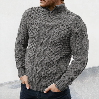 Blaudonau- FRASER - Winterpullover mit hohem Kragen