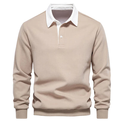 Blaudonau- HENLEY - Poloshirt für Männer