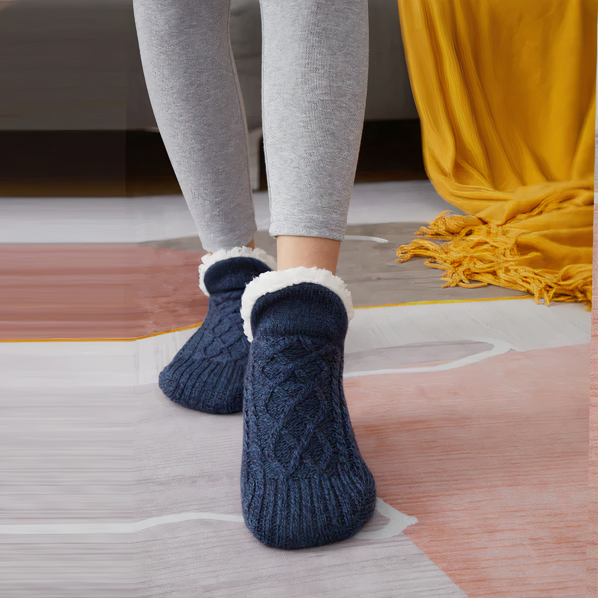 Blaudonau- JAYLA - Kuschelige Thermo-Socken