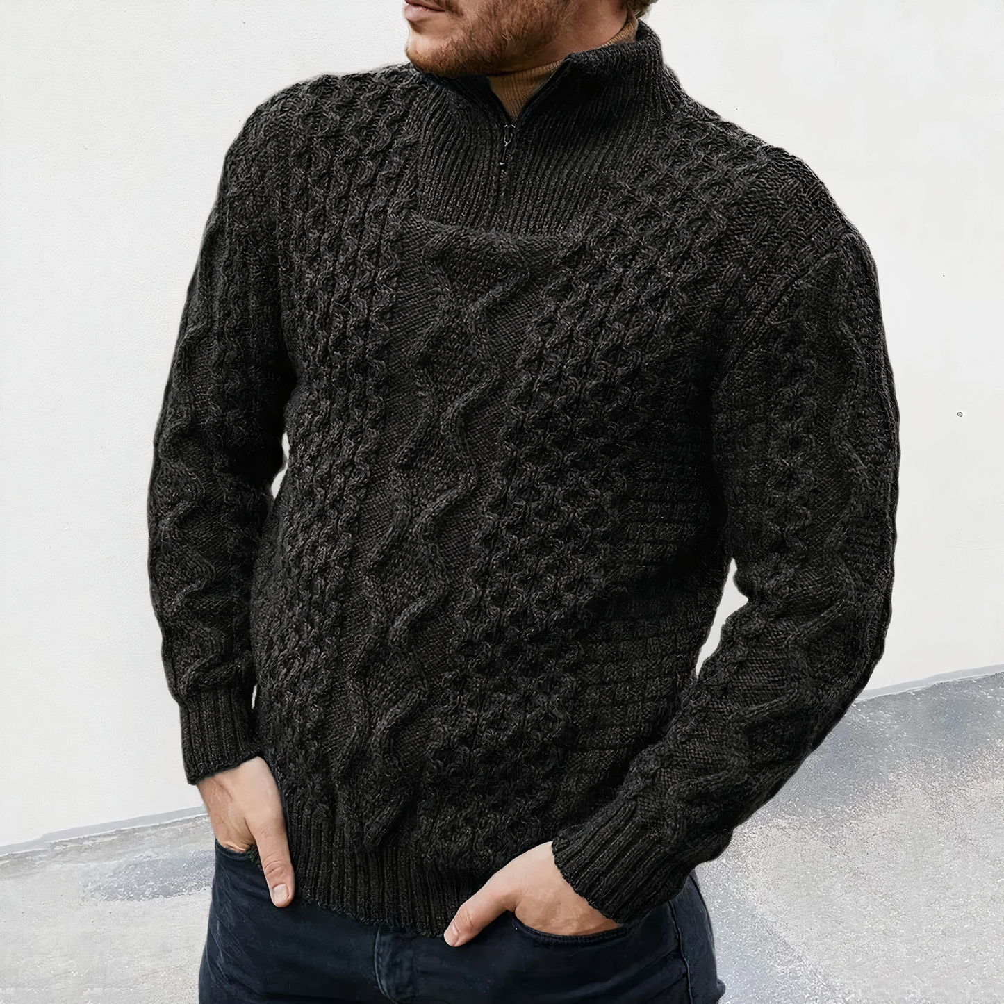 Blaudonau- JOSHUA - Bequemer Strickpullover