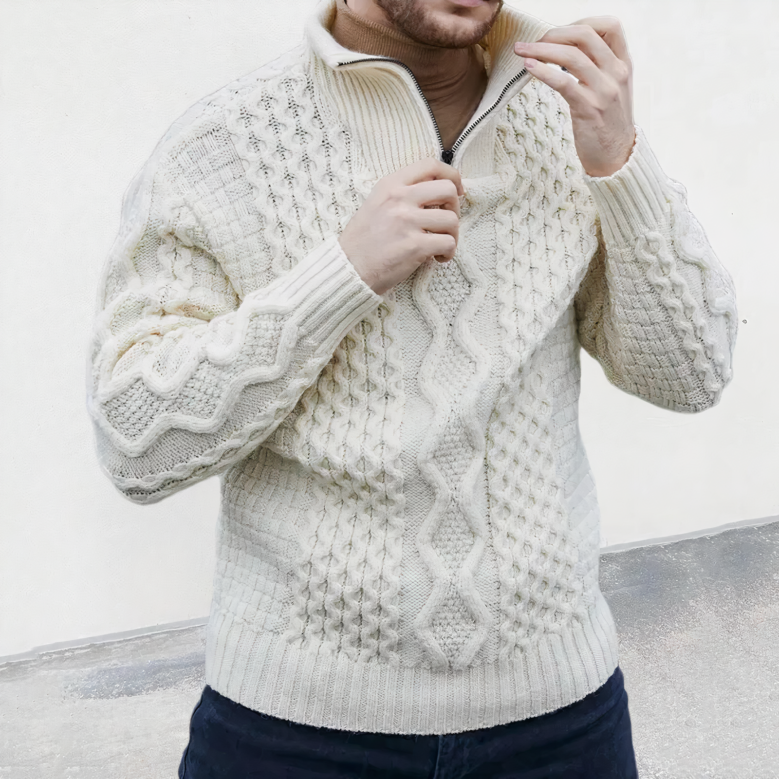 Blaudonau- JOSHUA - Bequemer Strickpullover