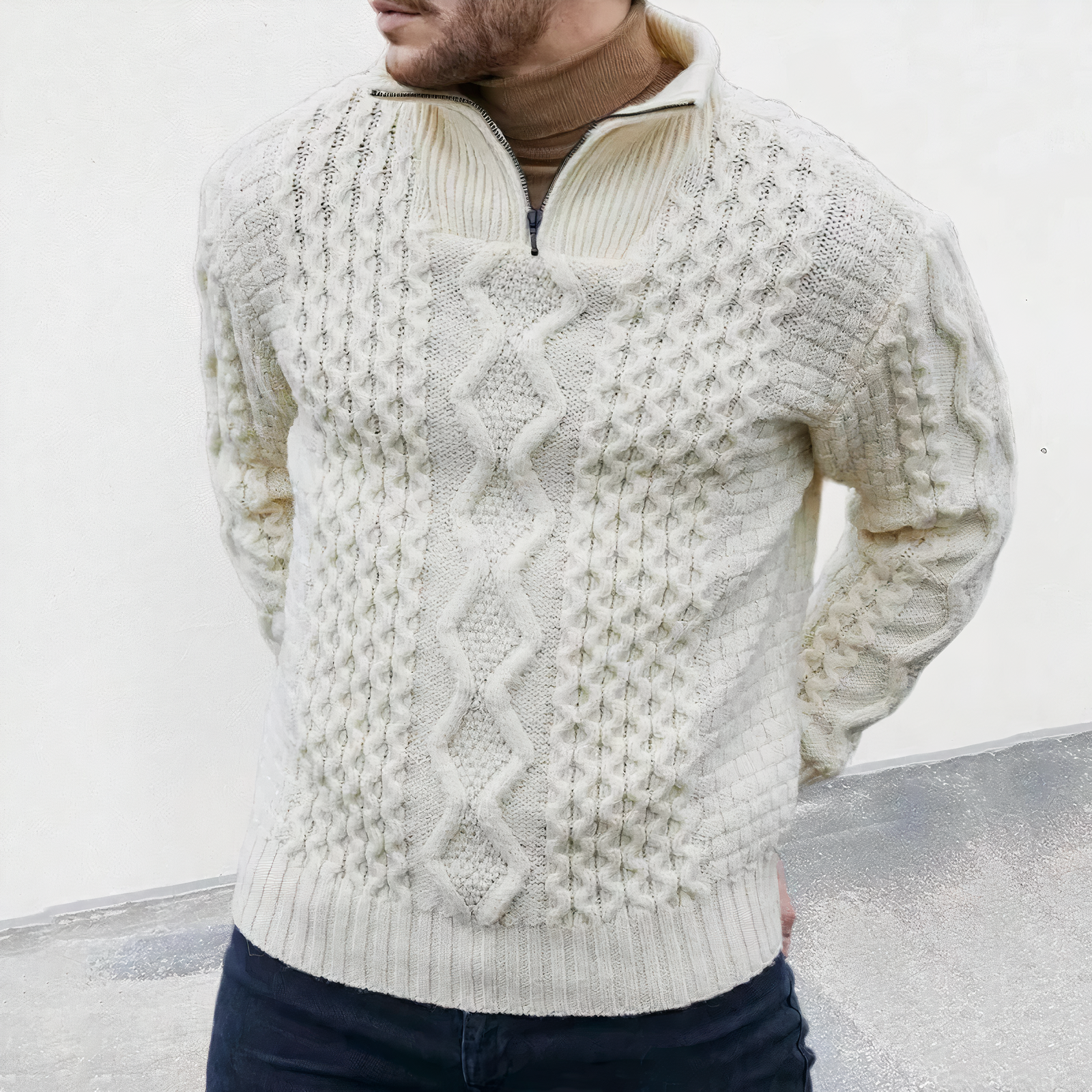 Blaudonau- JOSHUA - Bequemer Strickpullover