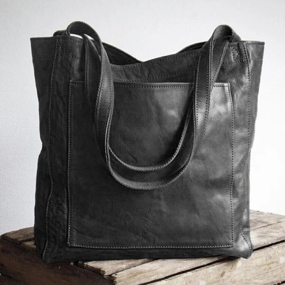 Blaudonau- AVERY - Damen Lederhandtasche