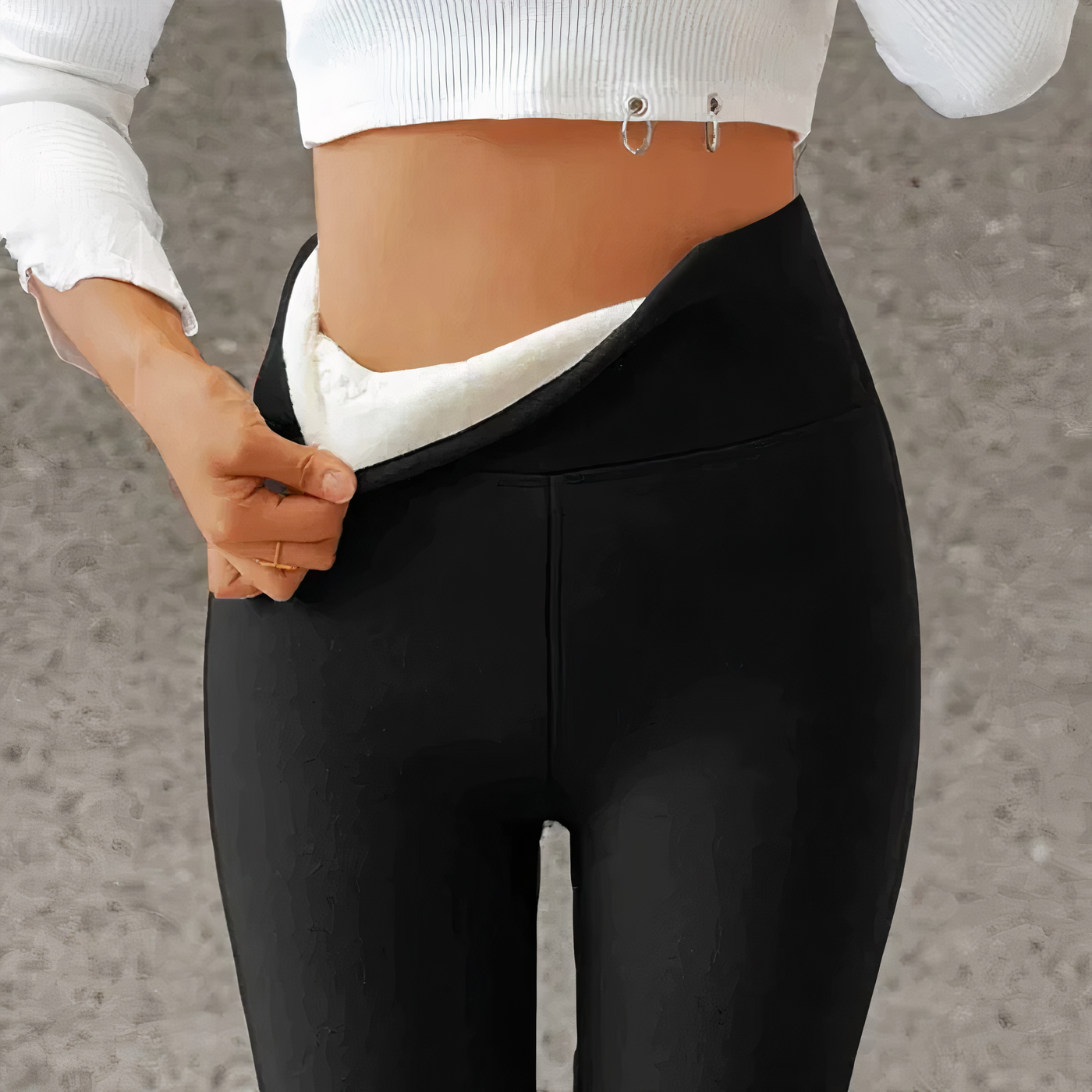 Blaudonau- KENDALL - Hochtaillierte Thermo-Leggings