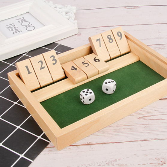 Blaudonau- „Shut The Box“-Spiel – Lustiges Tisch-Mathespiel für Erwachsene und Kinder