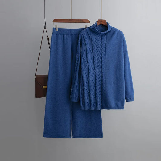 Blaudonau- SIERRA - Strickpullover und Hose im Set