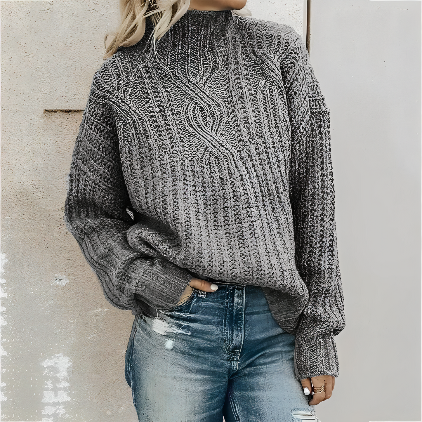 Blaudonau- SLOANE - Kuscheliger Strickpullover