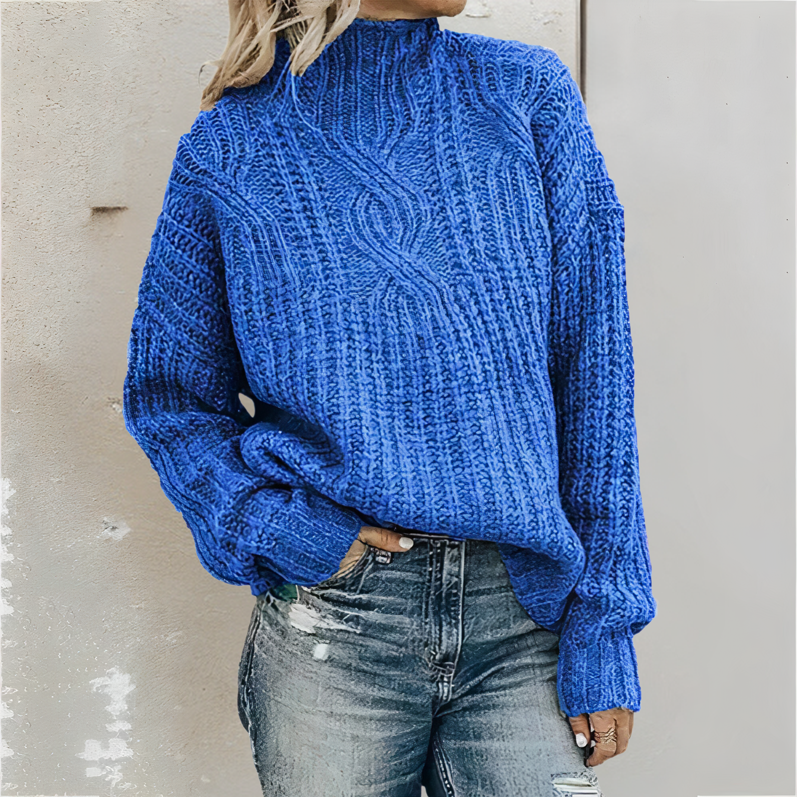 Blaudonau- SLOANE - Kuscheliger Strickpullover