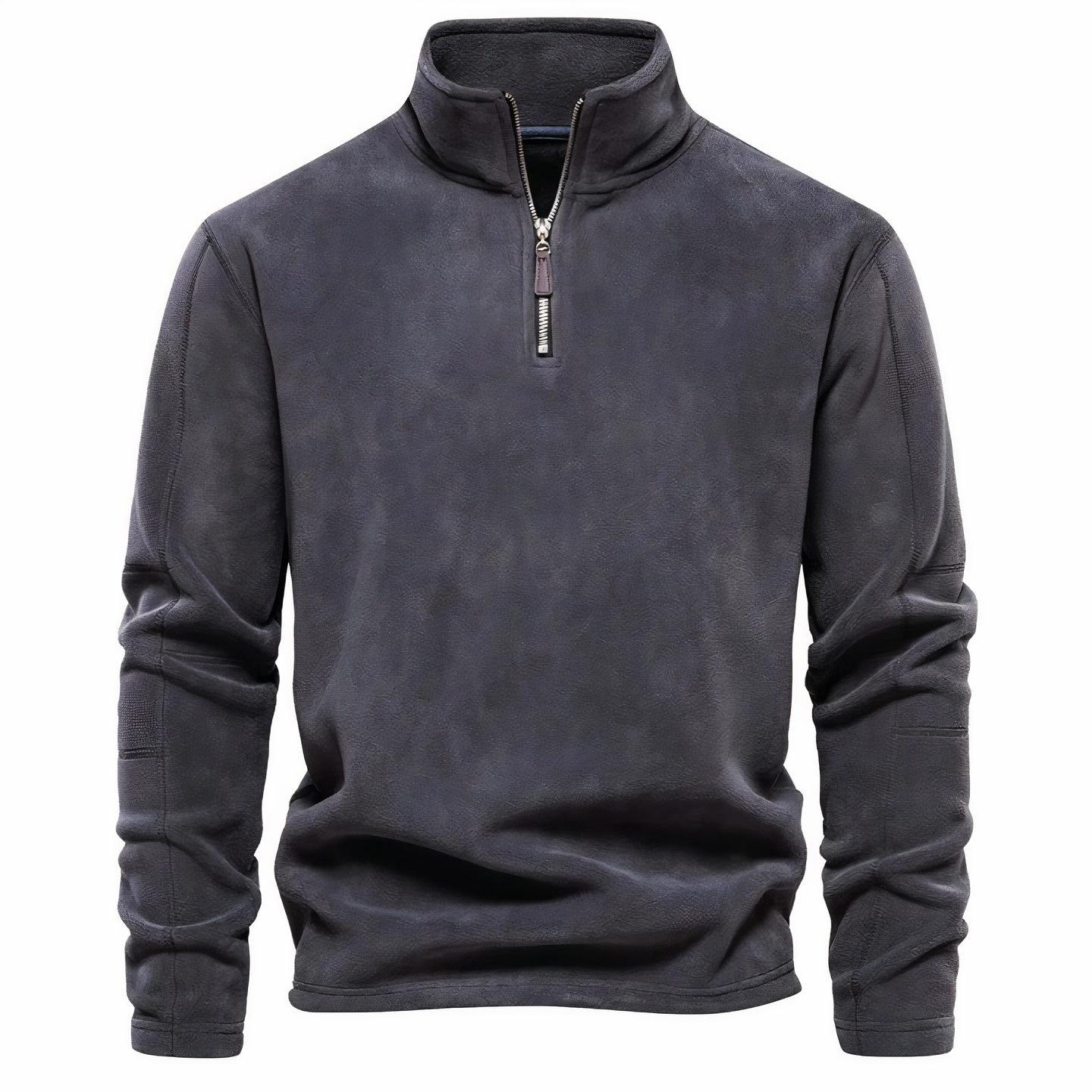 Blaudonau- XAVIER - Kragen Zip Fleece Pullover