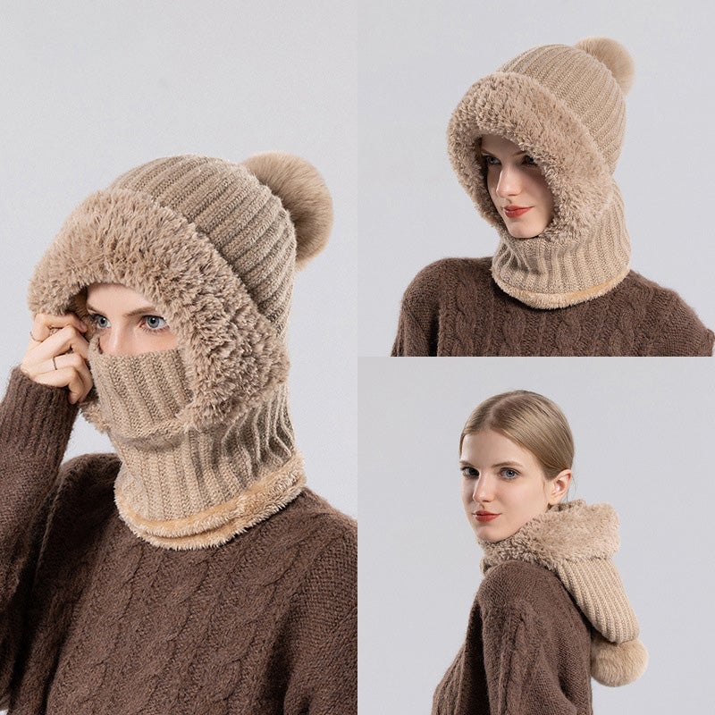 Bonnet tricoté pour femme en automne et en hiver