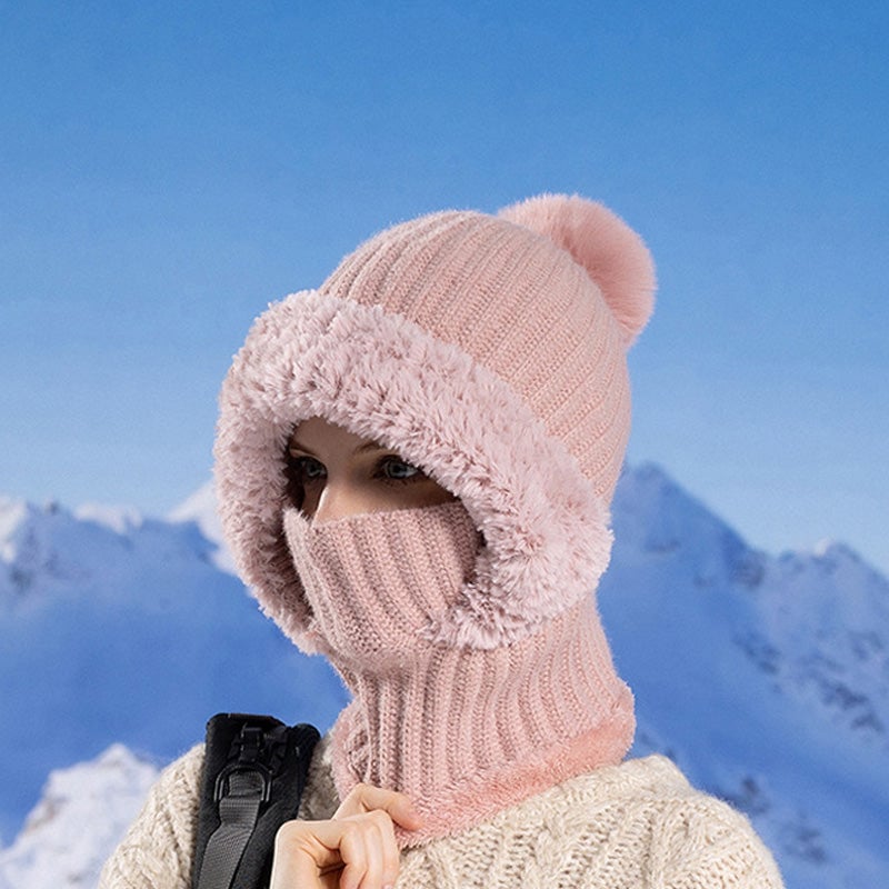 Bonnet tricoté pour femme en automne et en hiver