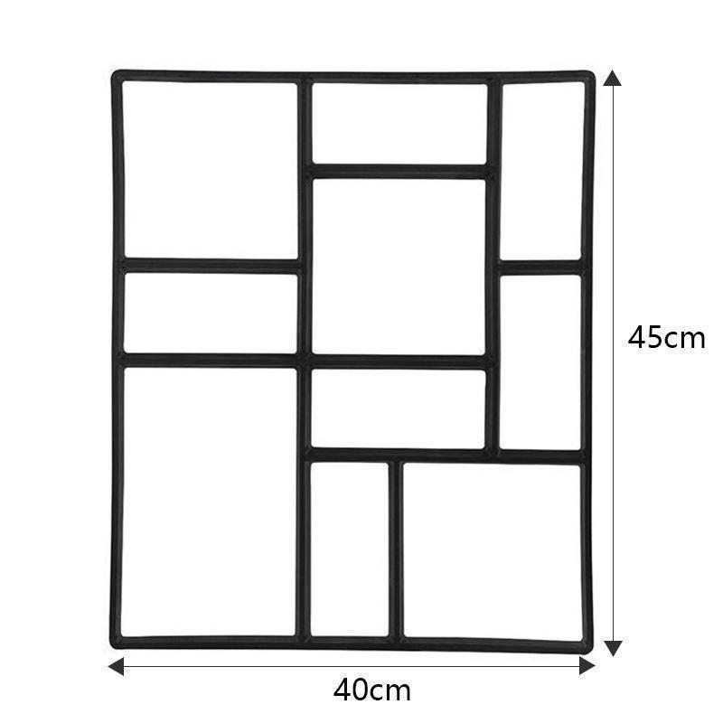 Blaudonau- DIY Pflastern Form（36 * 36cm/45 * 40cm） 45 * 40cm