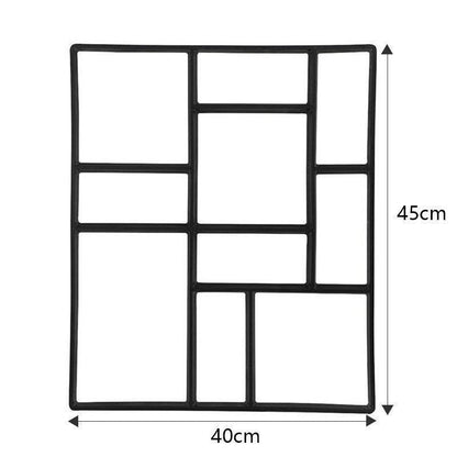 Blaudonau- DIY Pflastern Form（36 * 36cm/45 * 40cm） 45 * 40cm