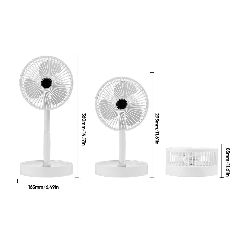 Blaudonau- Teleskop-Klappventilator