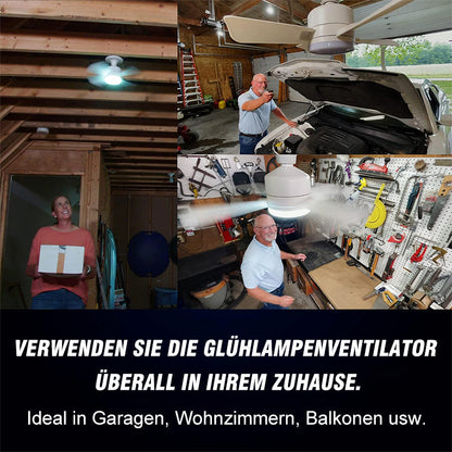 Blaudonau- Deckenventilator mit Licht