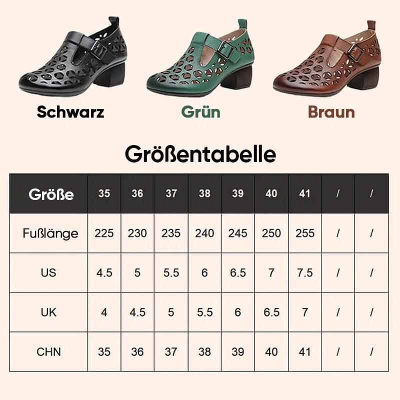 Blaudonau- Damen-Freizeitschuhe im Retro-Ethno-Stil