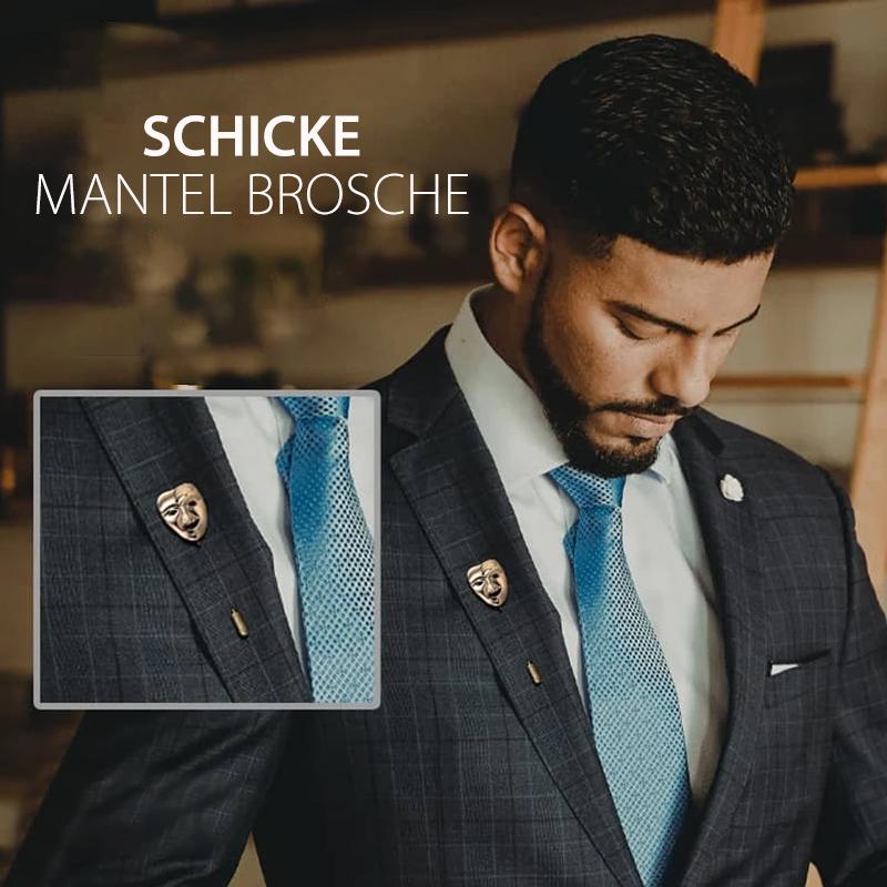 Blaudonau- Schicke Mantel Brosche