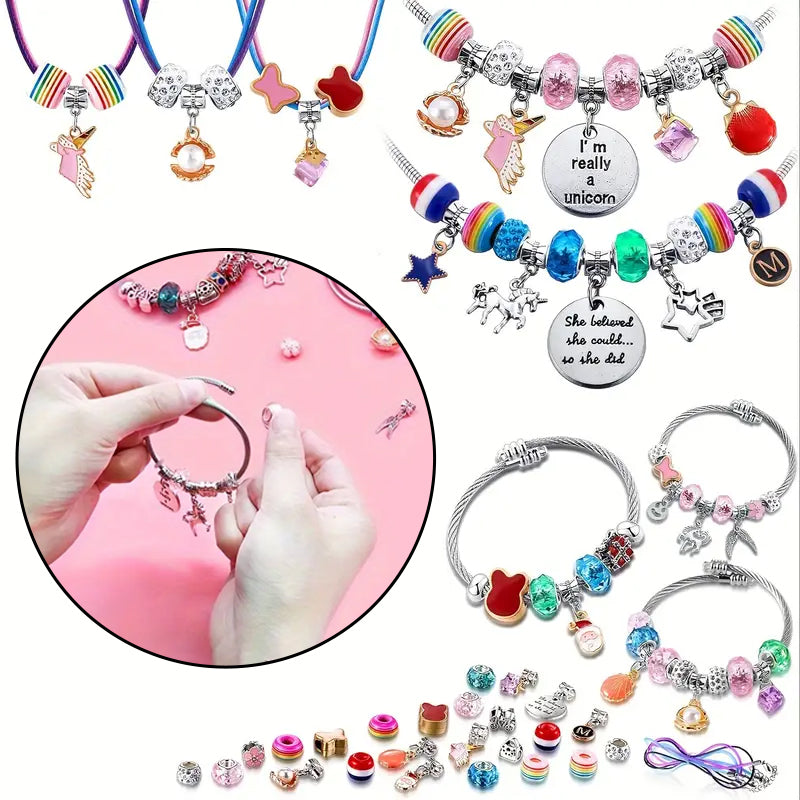 Blaudonau- Girls Charm Bracelet Making Kit