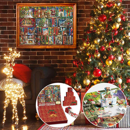 Blaudonau- Weihnachts-Schnitzeljagd-Adventskalender-Puzzle (1000 Teile)