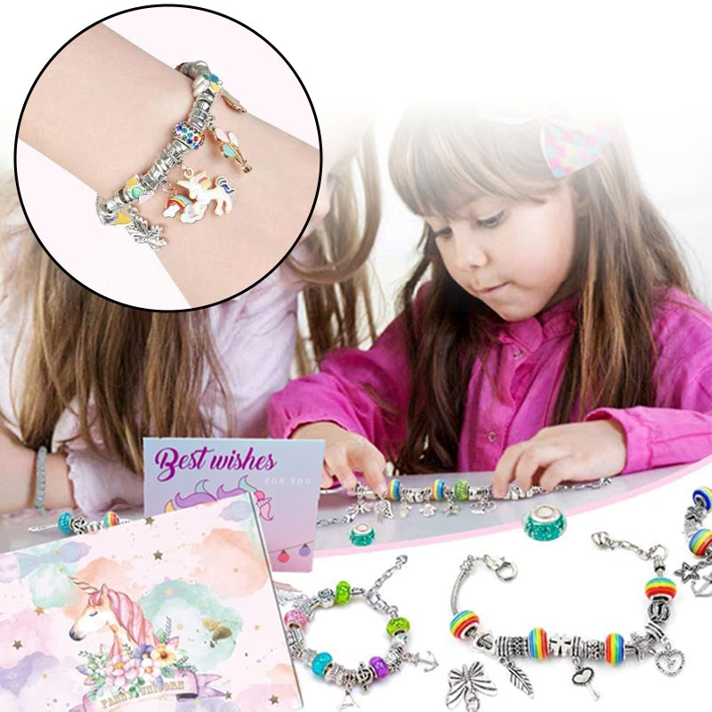 Blaudonau- Girls Charm Bracelet Making Kit