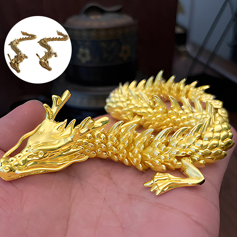 Blaudonau- Golddrache mit beweglichen Gelenken