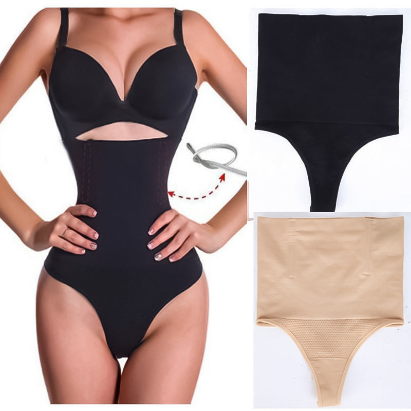 Blaudonau- Bauchkontrollierender Shapewear-Tanga