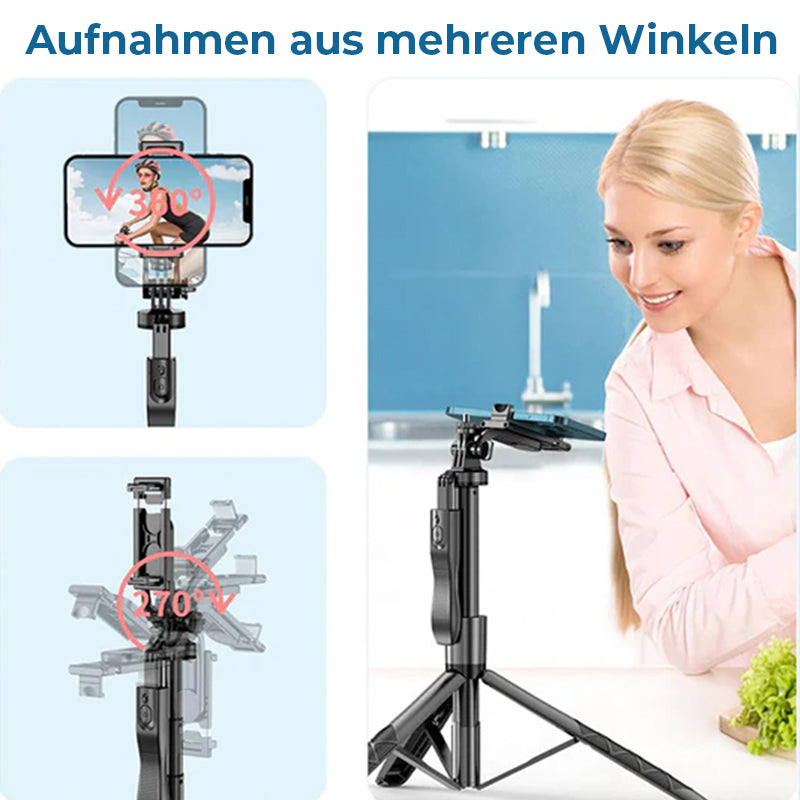 Blaudonau- Handgehaltener Selfie-Stick mit&nbsp;ausziehbarem Dreibeinstativ