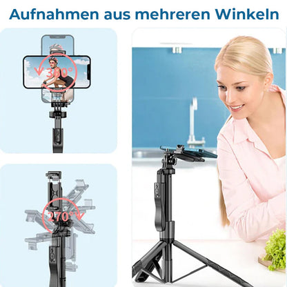 Blaudonau- Handgehaltener Selfie-Stick mit&nbsp;ausziehbarem Dreibeinstativ