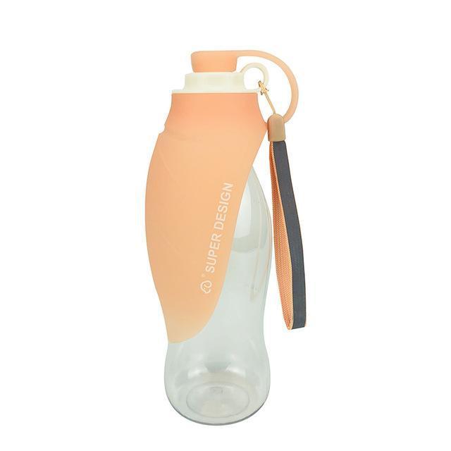 Blaudonau- Premium Hunde Trinkflasche Orange