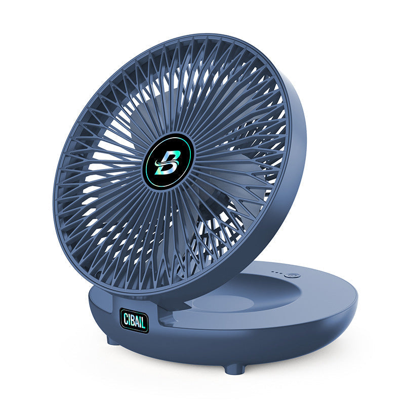 Blaudonau- Kleiner wandmontierter Ventilator Blau