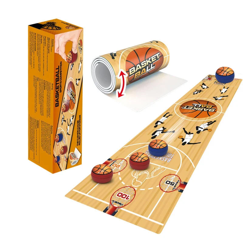 Blaudonau- Brettspiel Curling Spielset Basketball