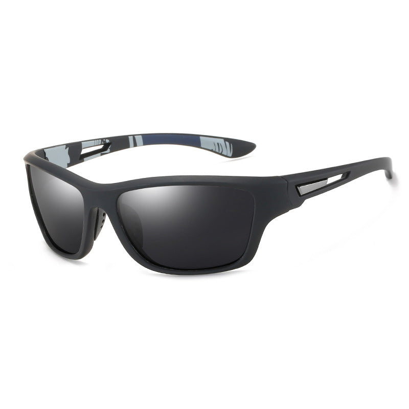 Blaudonau- Blendfreie Outdoor-Sportsonnenbrille mit polarisierten Gläsern Schwarz