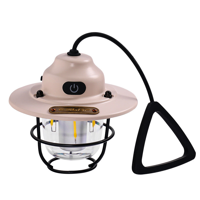 Blaudonau- Retro Wasserdichtes LED-Campinglicht Khaki