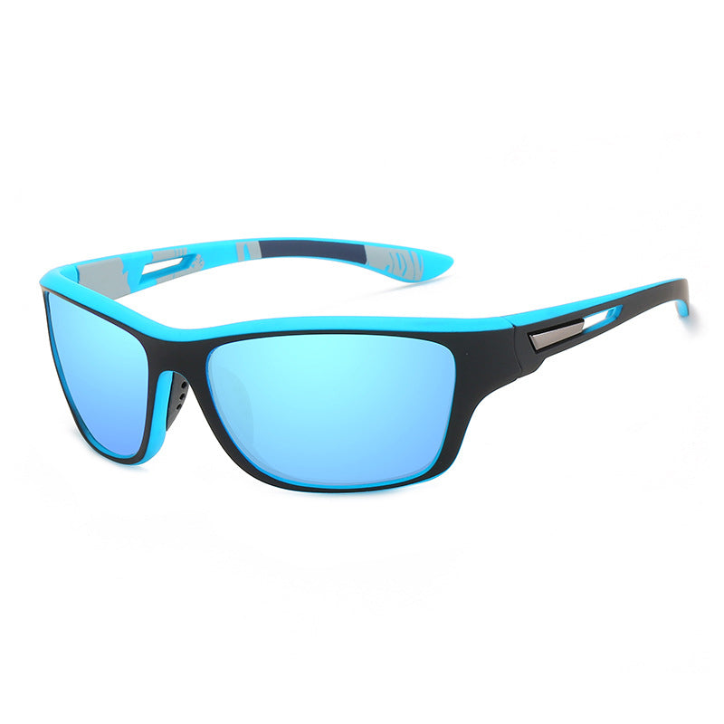 Blaudonau- Blendfreie Outdoor-Sportsonnenbrille mit polarisierten Gläsern Blau