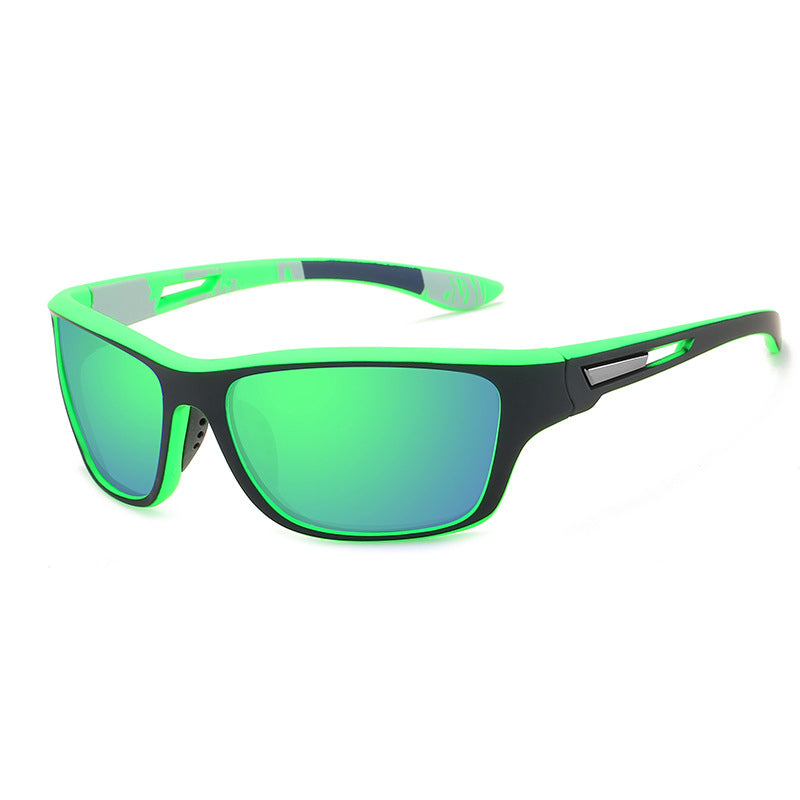 Blaudonau- Blendfreie Outdoor-Sportsonnenbrille mit polarisierten Gläsern Grün