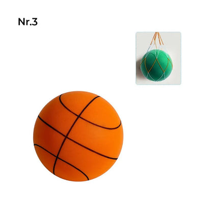 Blaudonau- Silent-Basketball für Kinder im Innenbereich Nr. 3 (Für 3-6 Jahre alt) Orange