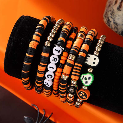 Blaudonau- 7-teiliges New Ambiance Halloween-Armbandset