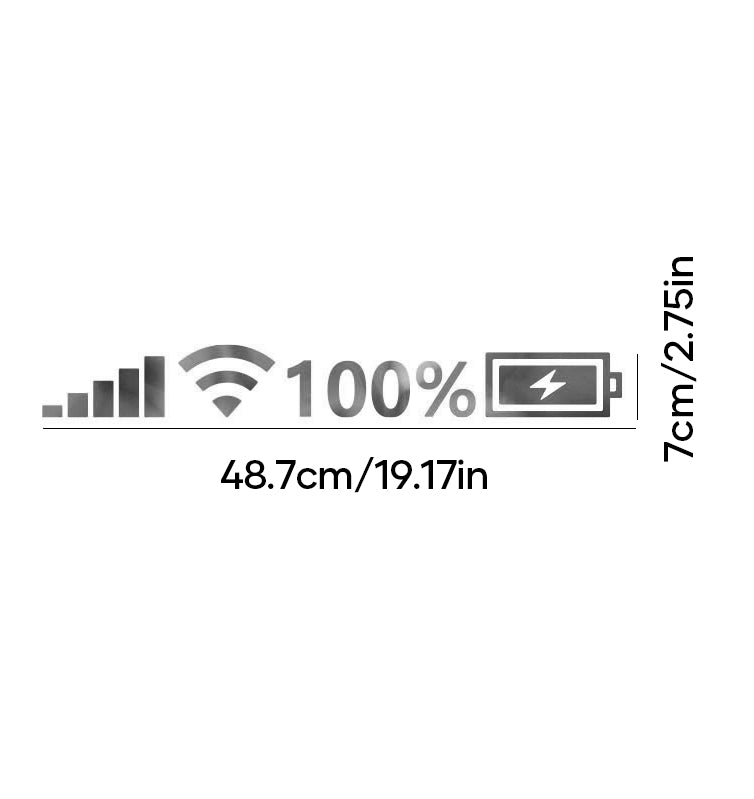 Blaudonau- WiFi Power-Aufkleber für die Windschutzscheibe des Autos