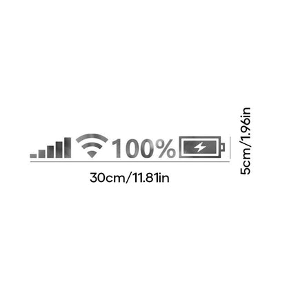 Blaudonau- WiFi Power-Aufkleber für die Windschutzscheibe des Autos