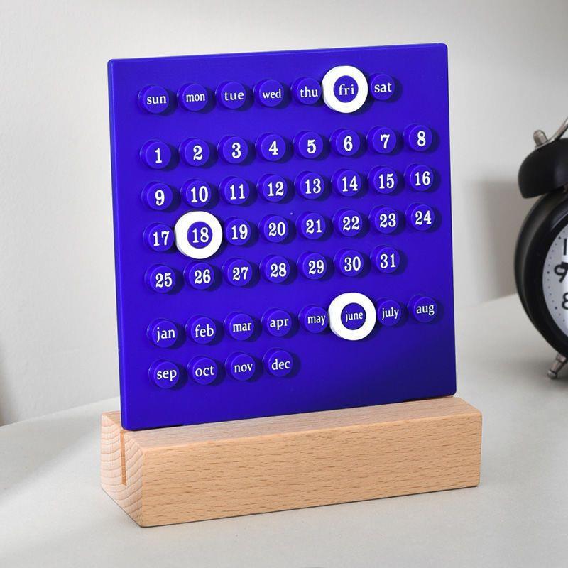 Blaudonau- Manueller DIY Loop-Kalender Blau