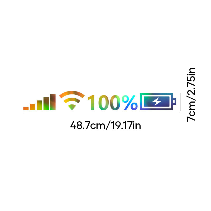 Blaudonau- WiFi Power-Aufkleber für die Windschutzscheibe des Autos