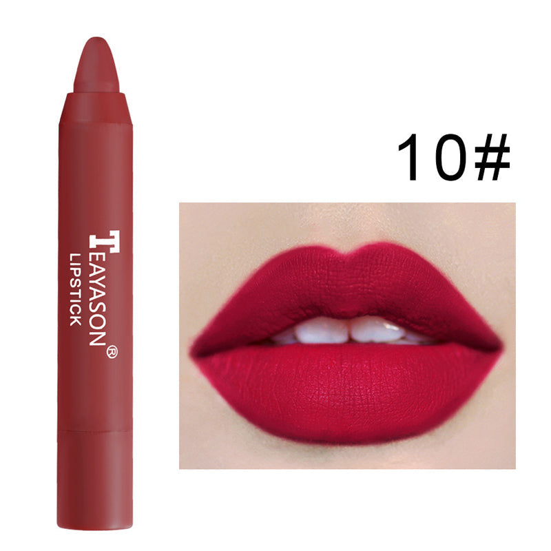 Blaudonau- 12 Farben Matte Lippenstift Stift