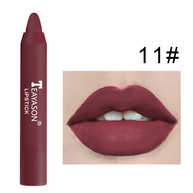 Blaudonau- 12 Farben Matte Lippenstift Stift