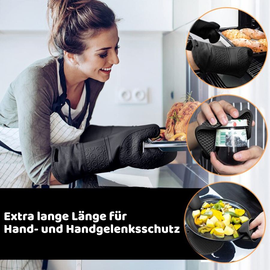 Blaudonau- Hitzebeständige Topfhandschuhe