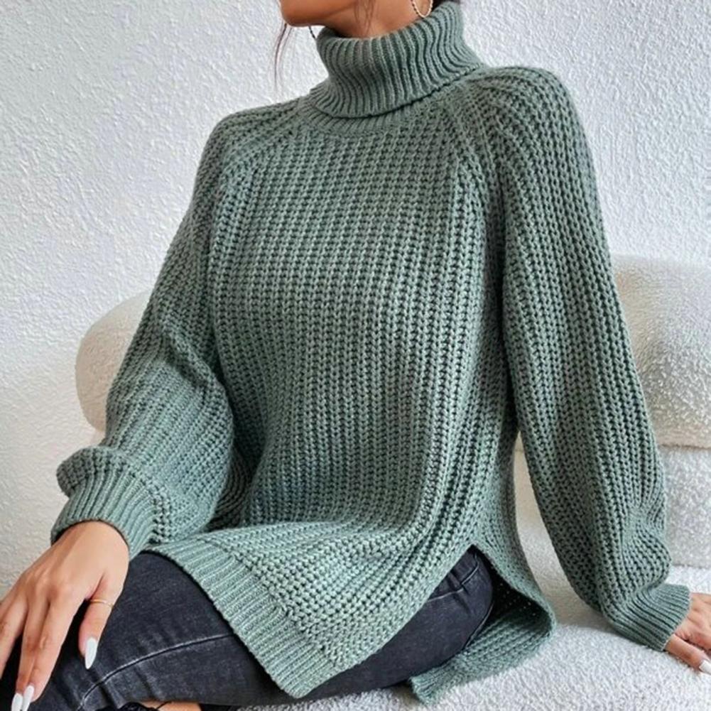 Blaudonau- VERONIKA - Eleganter Rollkragenpullover aus Baumwolle