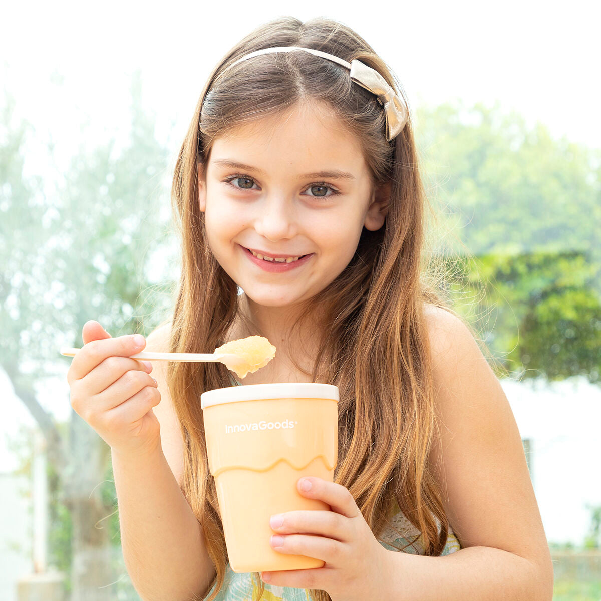 Blaudonau- Becher für Speiseeis und Slush-Eis