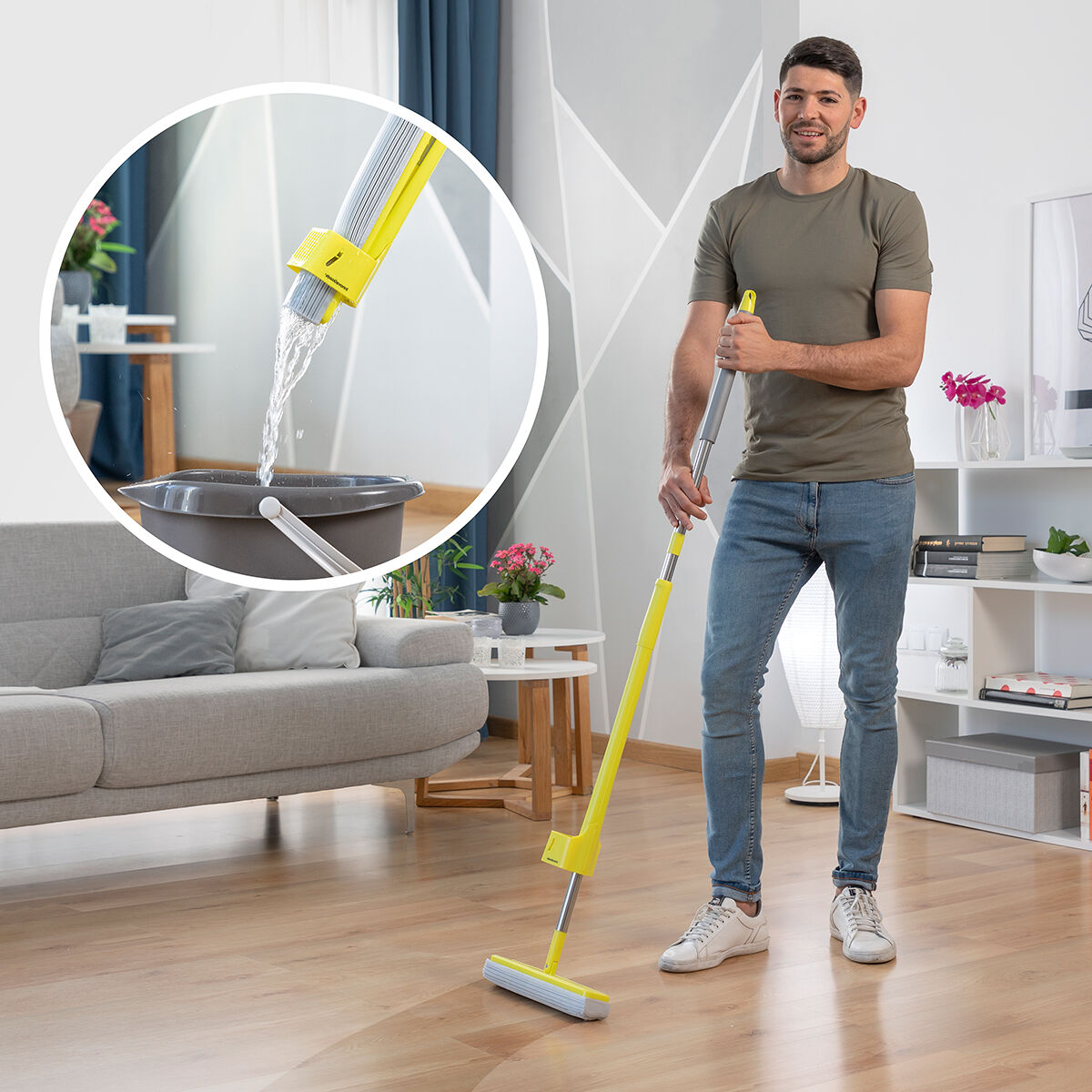 Blaudonau- -30% EasyMop 2-in-1 Wischmopp